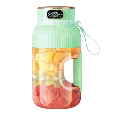 1200ML Portable Blender Bottle, USB Rechargeable Personal Smoothie Maker with 4 Stainless Steel Blades, Wireless Fruit Juicer Cup for Shakes, Smoothies & Protein Drinks