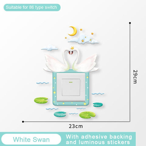 3D Cartoon Switch Sticker