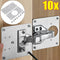 10PCS/8PCS/4PCS/2Pcs Cabinet Hinge Repair Plate