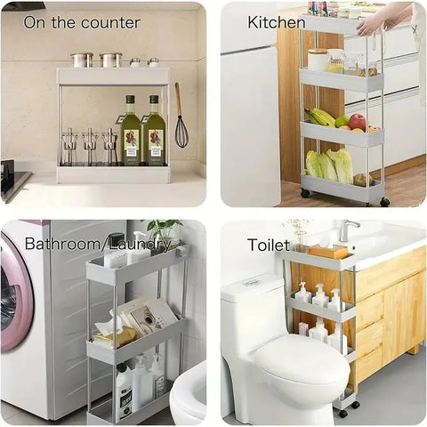 Multi-Layer Shelves Trolley Rack