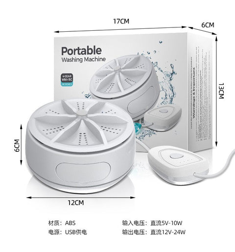 Portable Washing Machine with Detergent Grid