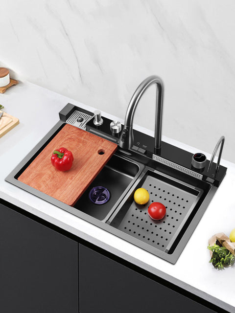 Smart Digital Waterfall Kitchen Sink