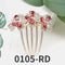 Crystal Flower Hair Comb Pin