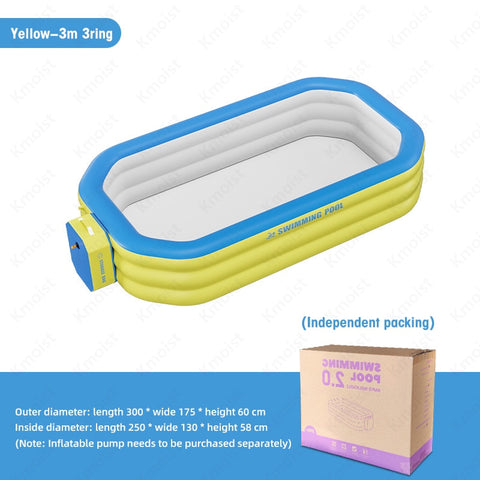 2.1M/2.6M/ 3M Inflatable Large Swimming Pool