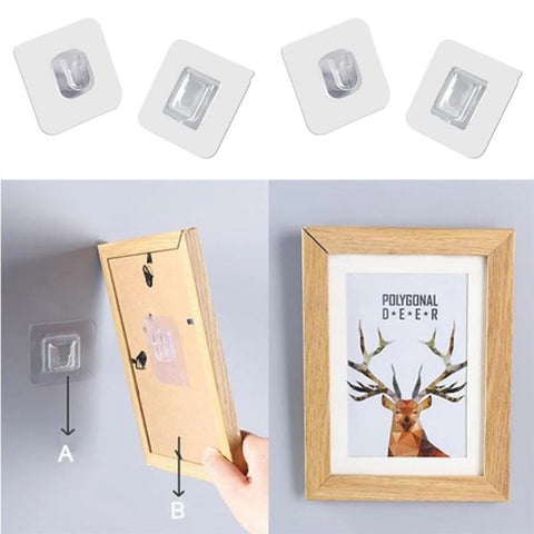 Double-Sided Adhesive Wall Hooks