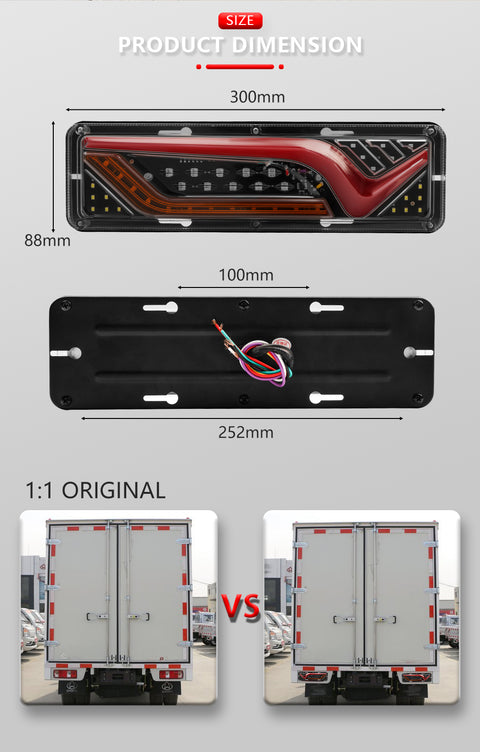 2Pcs Car Tail LED Light