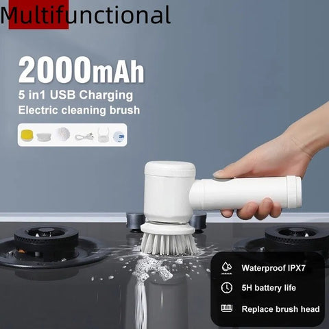Electric Cleaning Brush Set
