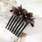 Rhinestone Flower Hair Comb