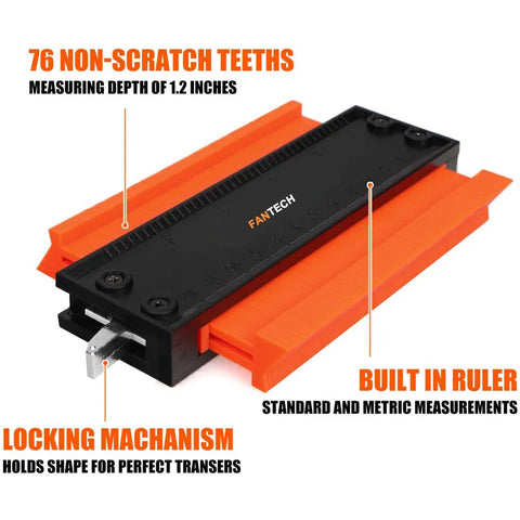 Contour Gauge Lock Ruler