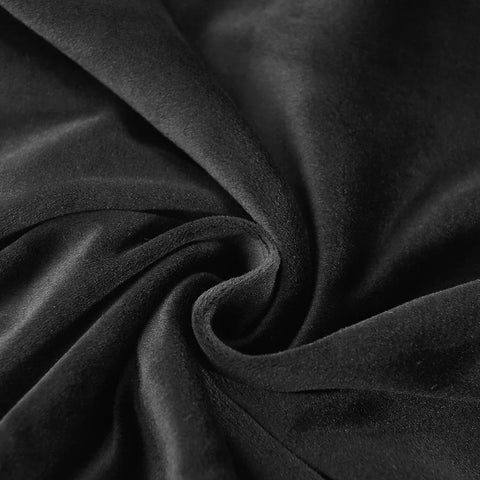 Black Velvet Sofa Seat Cushion Cover
