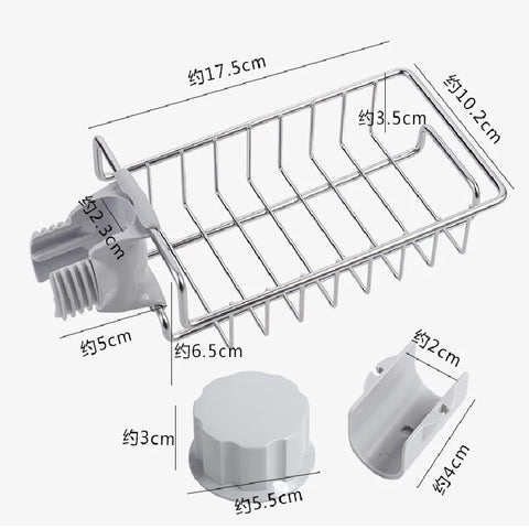Stainless Steel Kitchen Faucet Sponge Rack