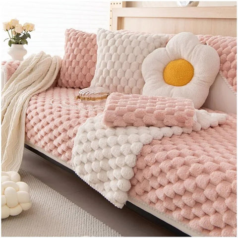 Non-slip Plush Sofa Cover