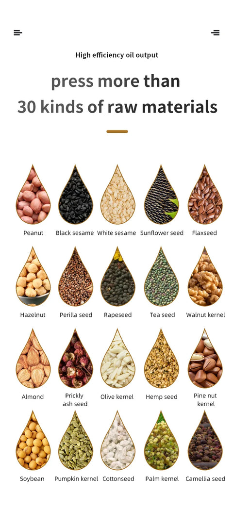 Stainless Steel Hydraulic Oil Press