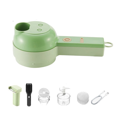 Multifunctional Handheld Slicer Brush Chopper Set