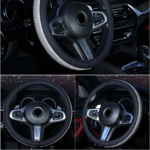 Rhinestones Steering Wheel Cover