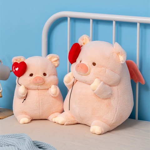 Kawaii Angel Pig Plush Doll