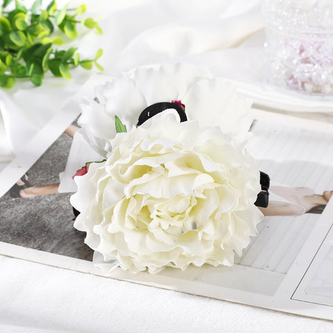 40 Styles Plush Synthetic Fabric Flower Hair Claw
