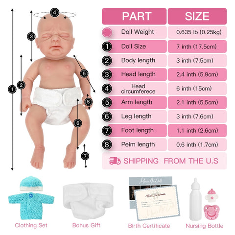 17cm 7inch Baby Doll