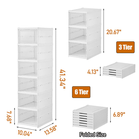 6 Layers Foldable Shoe Box