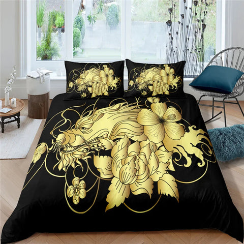 Dragon Duvet Pillow Cover Set