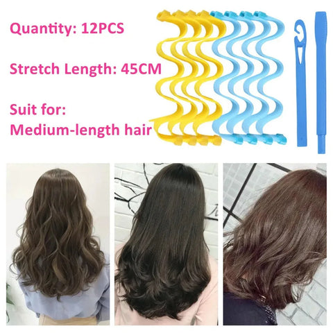 12PCS/Set Hair Wave Curling Tool