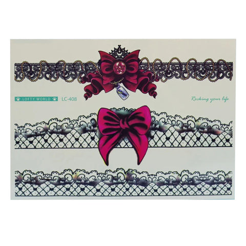 Sexy Lace Design Temporary Tattoo Stickers