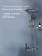 Digital Rainfall Brass Shower