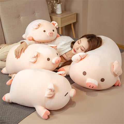 Kawaii Pink Pig Plush Pillow