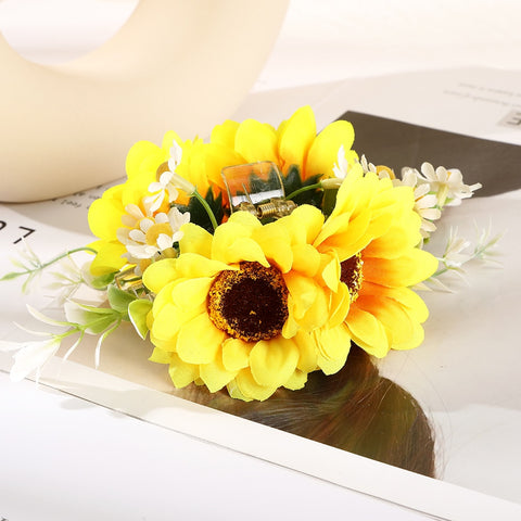 40 Styles Plush Synthetic Fabric Flower Hair Claw