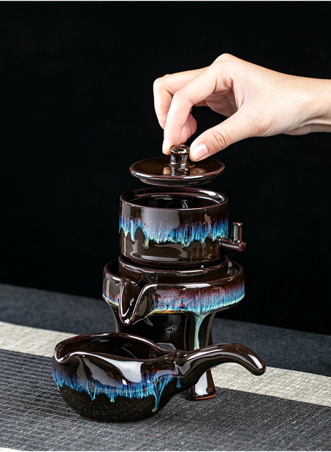 Stone Essence: Handcrafted Chinese Tea Ceremony Set