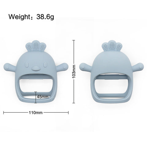 1PC Soft Silicone Baby Hand Teether