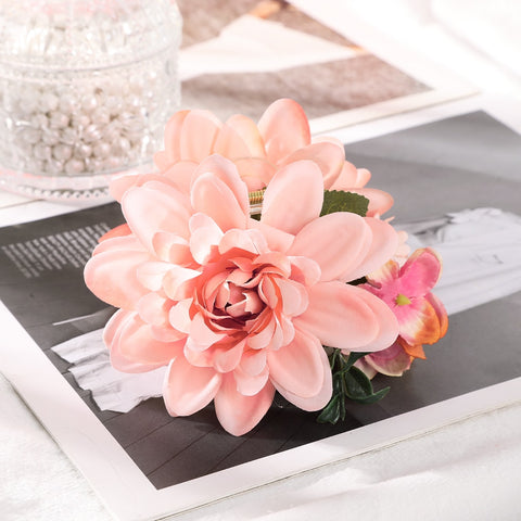 40 Styles Plush Synthetic Fabric Flower Hair Claw