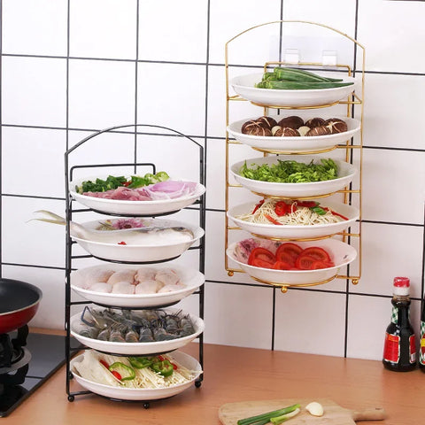 Dish Plate Preparation Rack