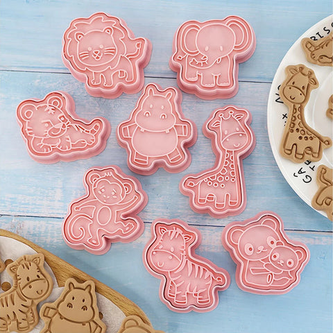 8PCS Funny Zoo Cookie Cutters