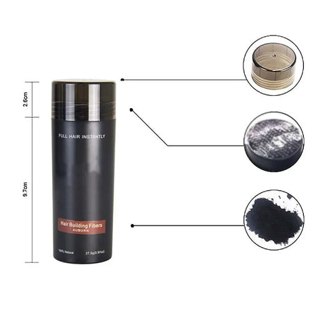 Volume Thickening Hair Fiber Spray - Black Color