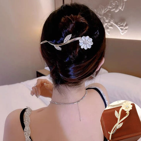 Elegant Rhinestone Metal Hair Pin