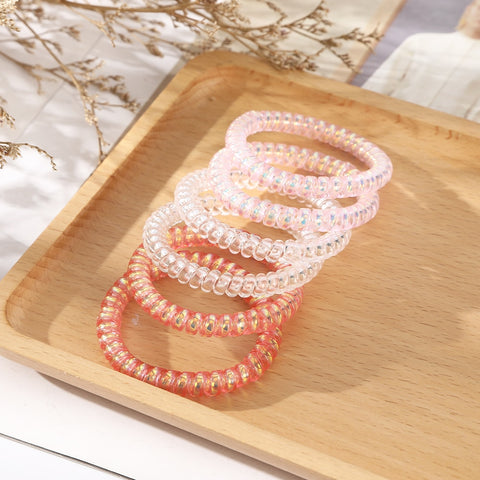 6PCS Spiral Hair Ties