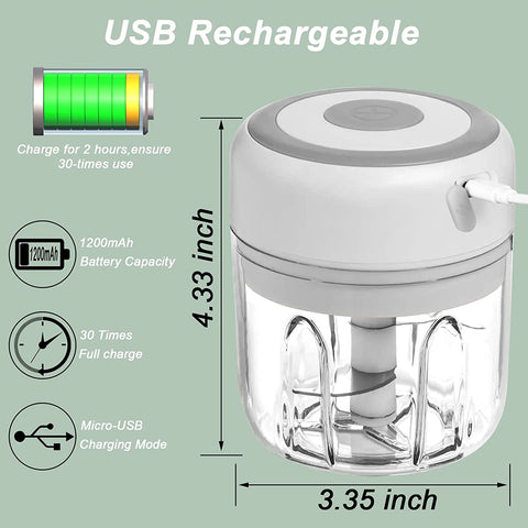 100/250mL Mini Electric Chopper