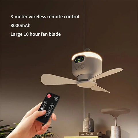 Rechargeable Camping Ceiling Fan Light