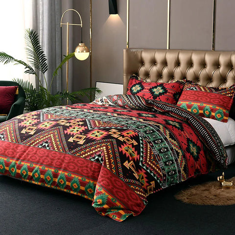 Boho Style Duvet Pillow Cover Set