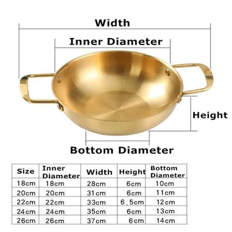 Stainless Steel Paella Sauce Pan