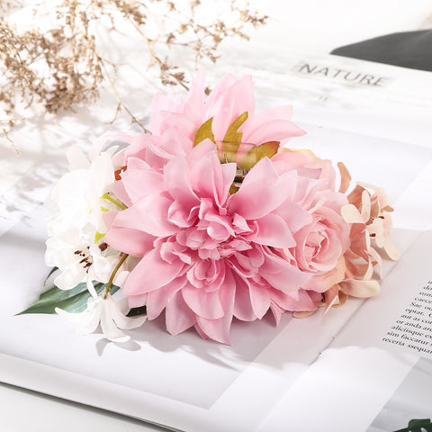 40 Styles Plush Synthetic Fabric Flower Hair Claw