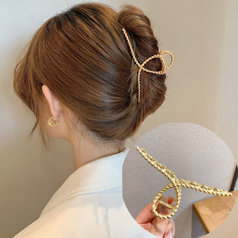 Rhinestone Metal Hair Claw