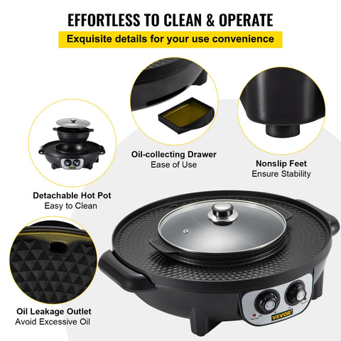 Electric Hot Pot BBQ Griller