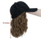 8 Inches Wavy Hair Wig Baseball Cap