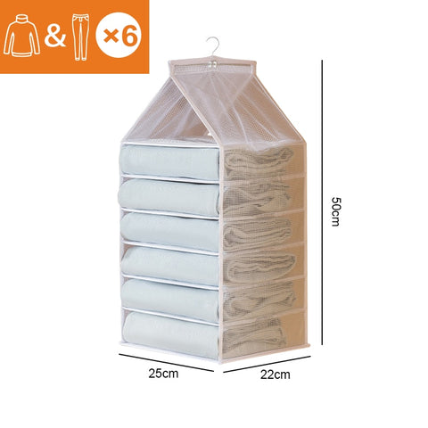 Wardrobe Hanging Clothes Organizer