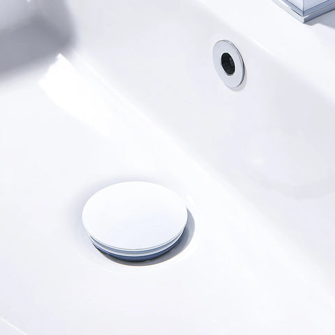 White Sink Drain Stopper