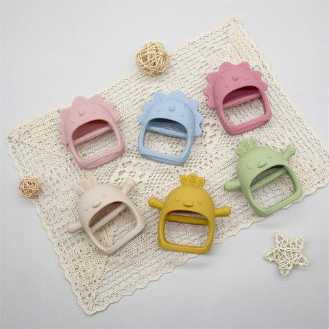 1PC Soft Silicone Baby Hand Teether