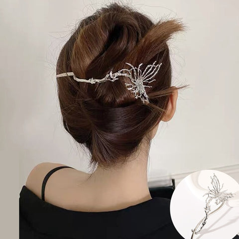 Elegant Rhinestone Metal Hair Pin