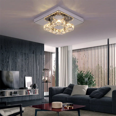 AstraGlow Crystal Chandelier